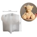 Hug Heart Bear Silicone Mold DIY Cuddle Heart Rose Teddy Bear Candle Mold Gypsum Candle Resin Make Home Decor Gift Creative Gift - Sun Studio