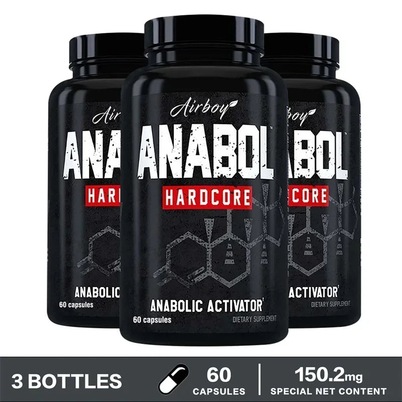 Anabol Hardcore Supplement - Anabolic Muscle Building Supplements That Promote Muscle Protein Synthesis and Increase Strength - Sun Studio