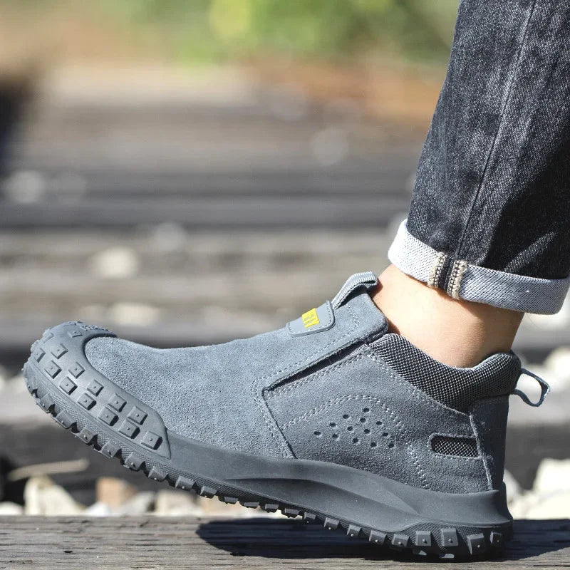 Men Safety Boots Welder Safety Shoes Anti-Smash Indestructible Safety Shoes Men Work Boots Steel Toe Security Boots Footwear - Sun Studio