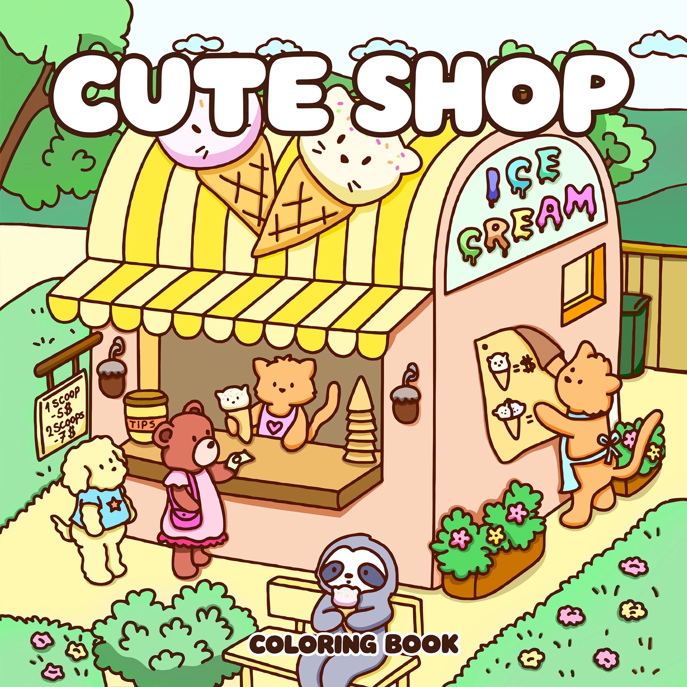 CUTE SHOP Bold-easy Patterns Coloring Book for Adults Cute Drawing Book Perfect Gift for Party and Birthday - Sun Studio