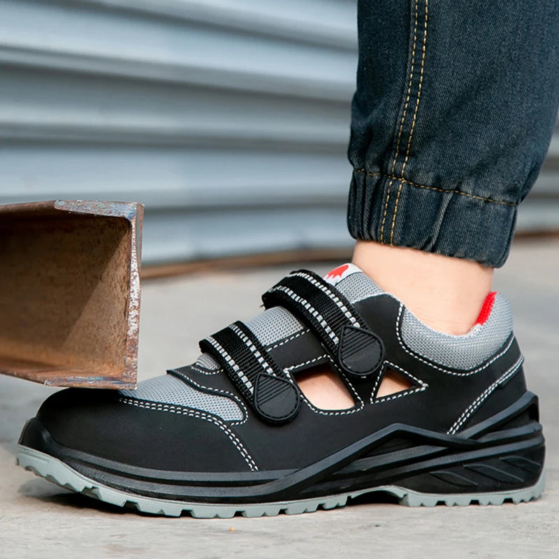 Summer Safety Shoes Men Construction Site Work Shoes Wear Resistant Anti Slip Breathable Sandals For Men Indestructible Shoes - Sun Studio
