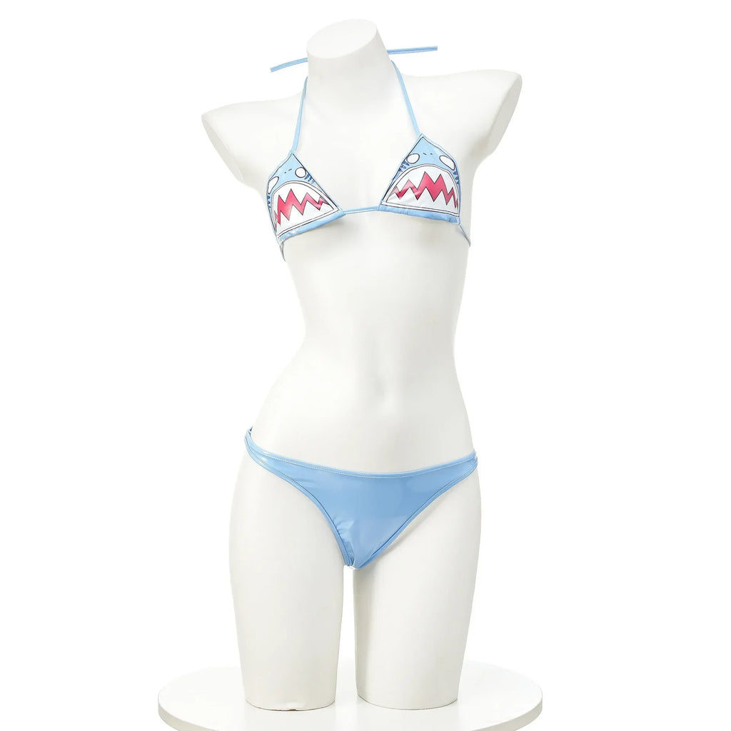 Cute Shark Pool Parry Anime Comics Girl Bikini Swimsuit Cosplay Costume Women Underwear Swimwear Role Play Sexy Backless Outfit - Sun Studio