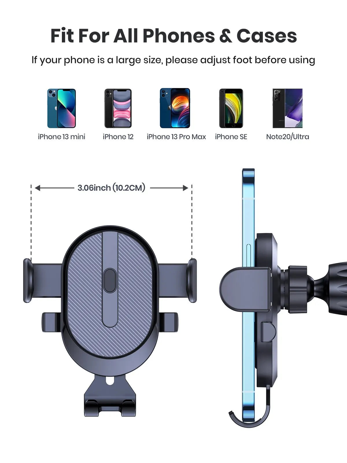 Universal Car Phone Holder 360° Rotatable Stand For Cell Phone Gravity Auto Phone Holder In Car Air Vent Clip Mount GPS Support - Sun Studio