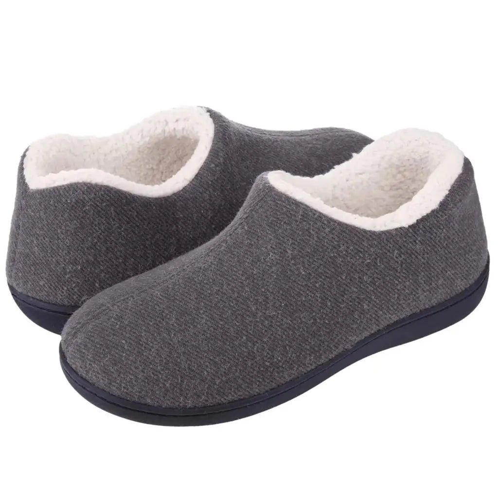 Asgard Winter Cotton Slippers For Men Outdoor Non-slip Warm Slippers Indoor Memory Foam Home Slippers Fashion Casual Furry Shoes - Sun Studio