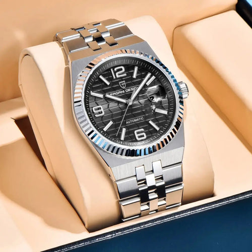 2026 New PAGANI DESIGN 3D Rhombus Dial Luxury Automatic Watch For Men Fashion Business Mechanical Wrist watches Sapphire crystal - Sun Studio