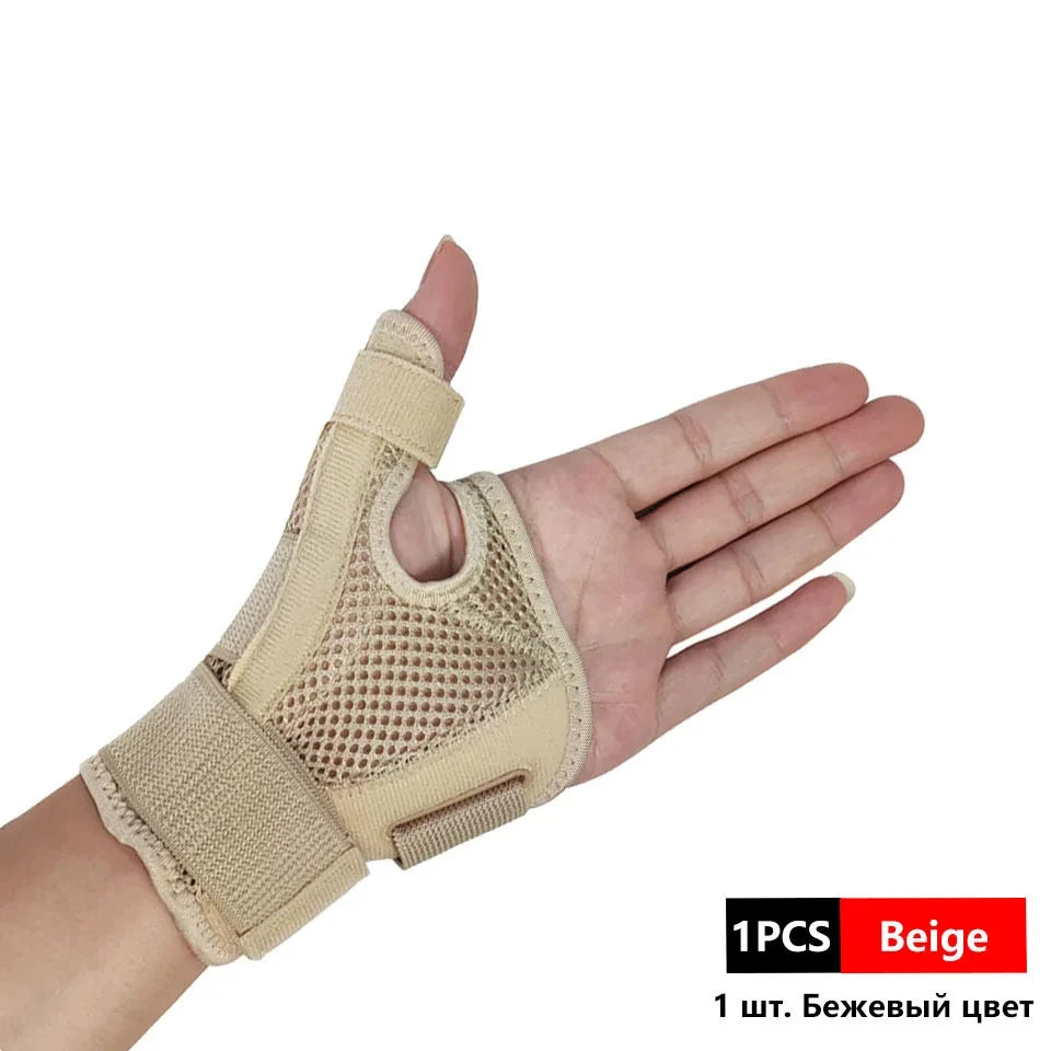 1PC Flexible Splint Wrist Thumb Support Brace for Tendonitis Arthritis Breathable Thumb Protector Guard Fits Right and Left Hand - Sun Studio