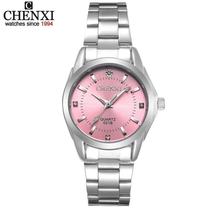 6 Colors CHENXI Brand Watch Luxury Women's Casual Watches Waterproof Watch Women Fashion Dress Rhinestone WristWatch CX021B - Sun Studio
