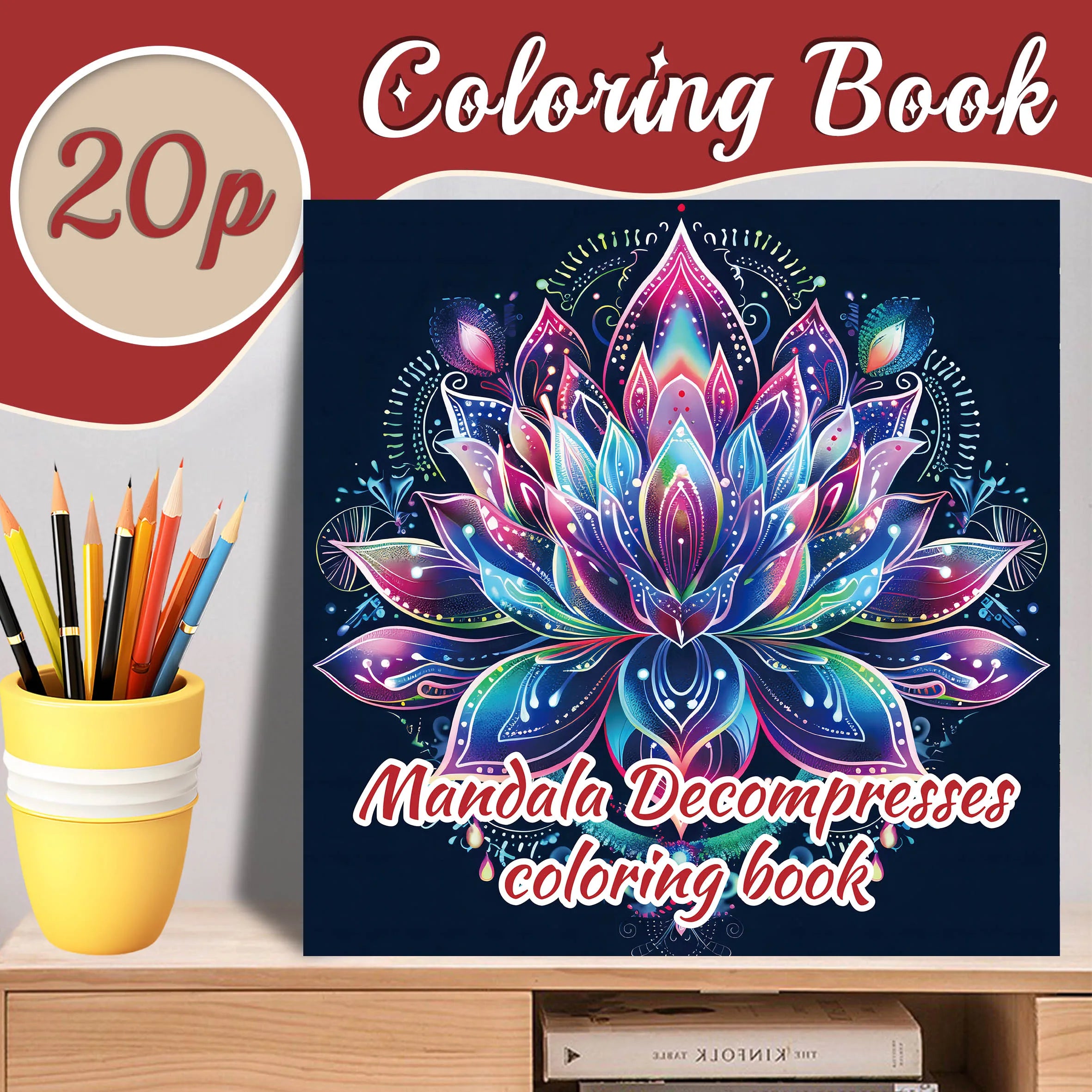 Mandalas Coloring Book for Adults: Stress Relief Adult Picture Book for Creative Color Practice - Sun Studio
