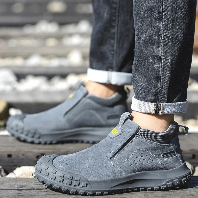 Men Safety Boots Welder Safety Shoes Anti-Smash Indestructible Safety Shoes Men Work Boots Steel Toe Security Boots Footwear - Sun Studio