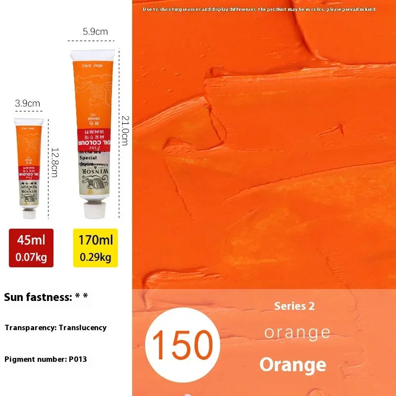 45ml Oil Paint Transparent Tube Fast Drying White Gold Silver Professional Color Painting Supplies For Artists Student Beginners - Sun Studio