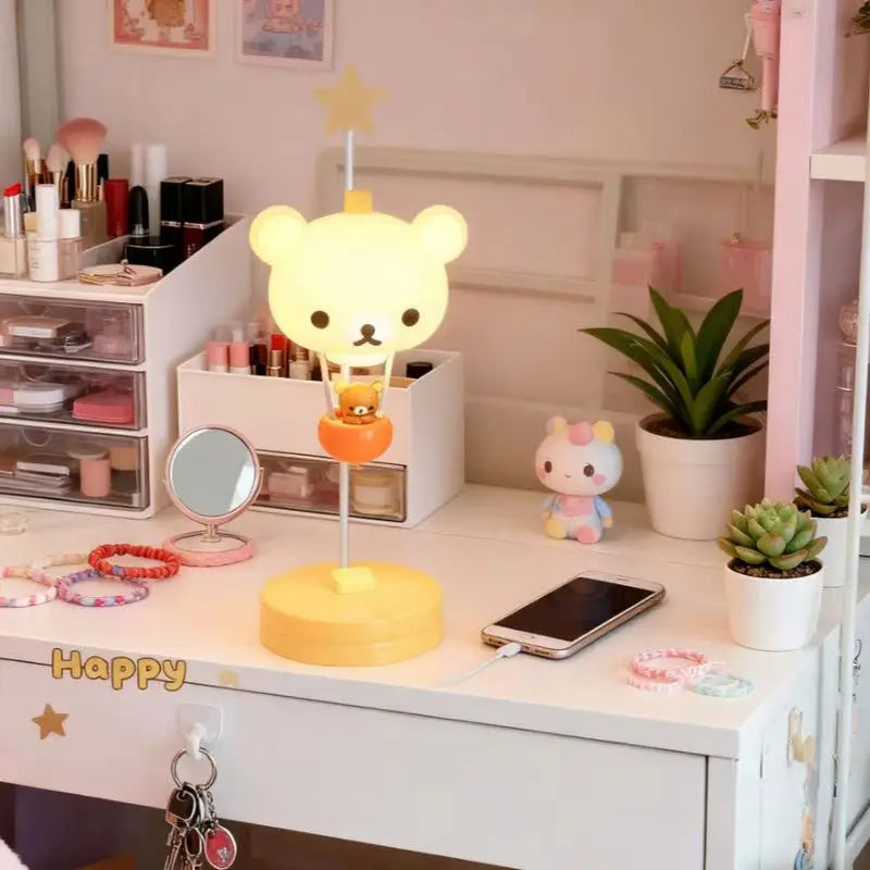 Rilakkuma Balloon Light Cute Sanx Forest Decorative Balloon Lamp Cartoon Night Light Relaxing Bear Theme Creative Home Decor - Sun Studio