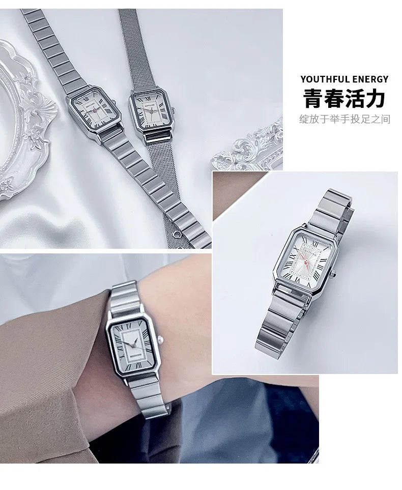 Brand Luxury Women Quartz Watch Casual Fashion Adjustable Stainless Steel Strap Wristwatch Ladies Gifts Watches Reloj De Mujer - Sun Studio