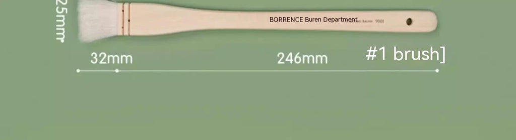 Borrence 1/2/3/5pcs Memory Nylon Paint Brushes Set for Acrylic Oil Drawing Watercolor Wooden Painting Brush Tools Art Supplies - Sun Studio