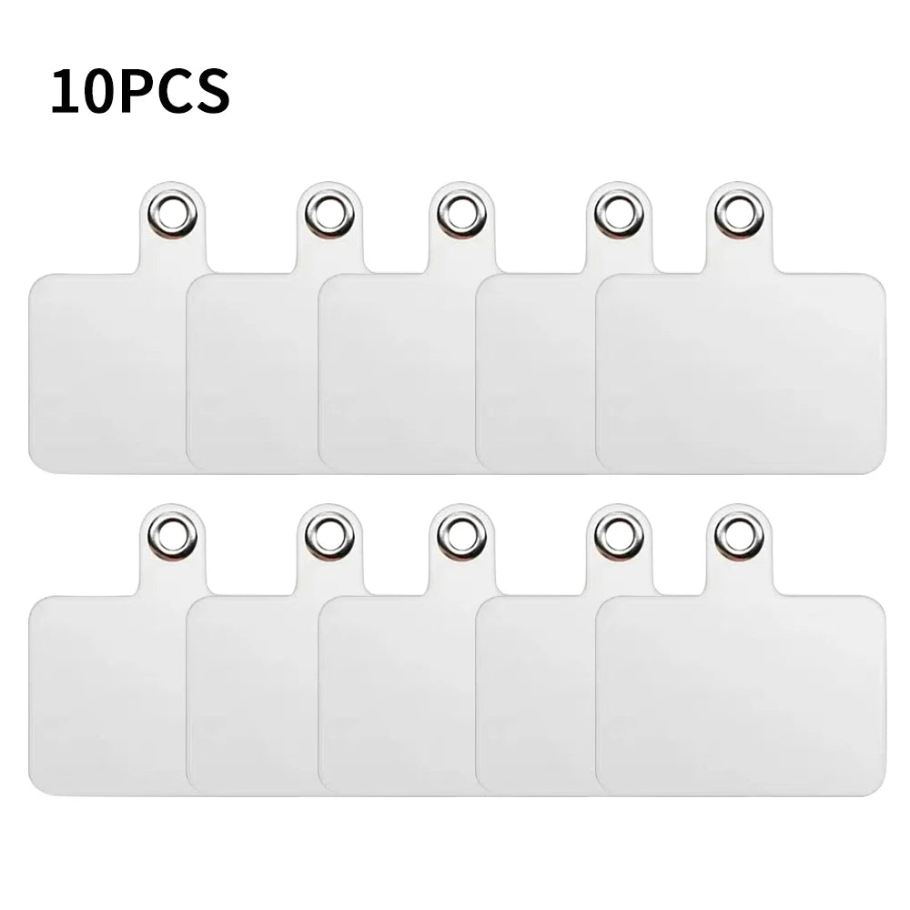 1/3/5/10Pcs Mobile Phone Anti-lost Lanyard Card Gasket Universal Transparent Clip Detachable Phone Hanging Cord Strap Tether Pad - Sun Studio