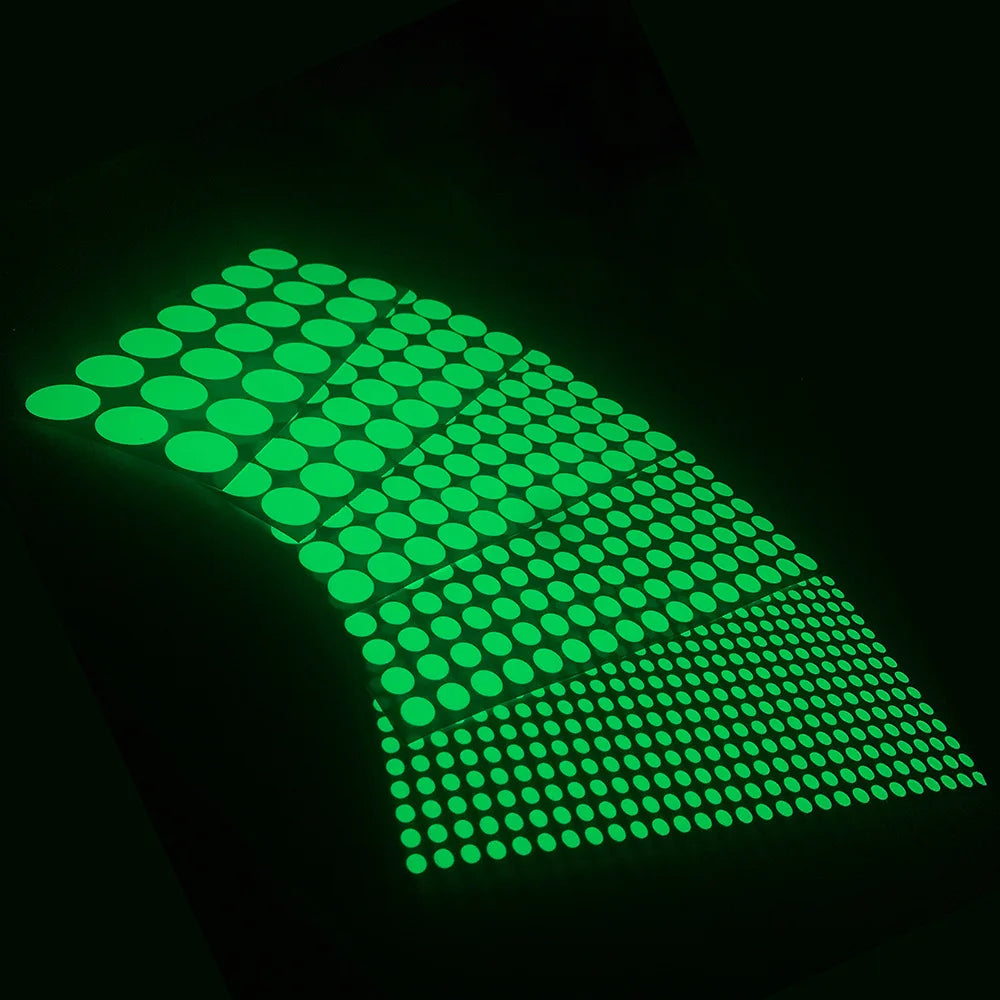 Luminous Round Dot Wall Stickers Kids Room Background Decoration Self-adhesive Decals Bedroom Home Decor Glow In The Dark Mural - Sun Studio