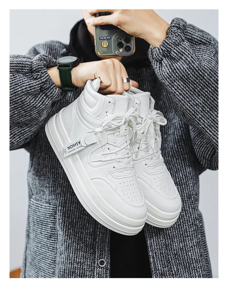 High-top classic casual sports shoes with durable soles and soft uppers, blending classic and fashionable styles. Ideal for hiki - Sun Studio