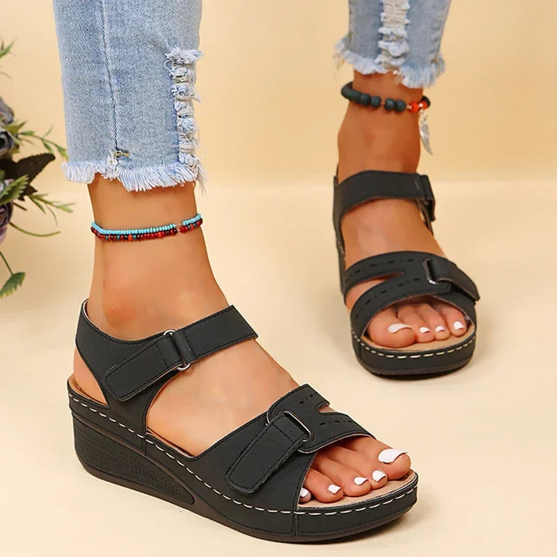 Summer Wedge Sandals for Women 2025 New Fashion Non Slip Beach Shoes Woman Lightweight Casual Platform Sandalias Mujer Plus Size - Sun Studio