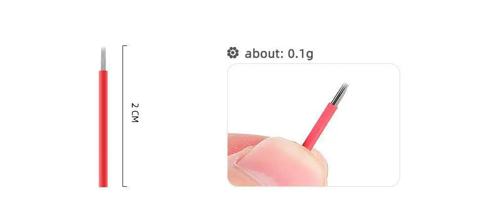 50Pcs Round Tattoo Needles Blades RS RL Microblading Permanent Makeup Fog Eyebrow Lip Needles Manual Pen Embroidery Needle - Sun Studio
