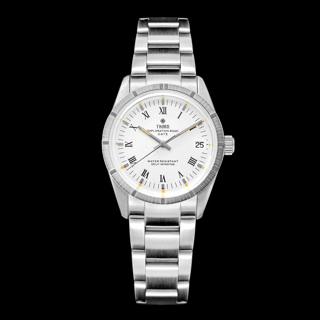THORN T004 34mm Retro Men's Watch Automatic Movement Watch Hemisphere Sapphire Luminous 10Bar Waterproof Watches - Sun Studio