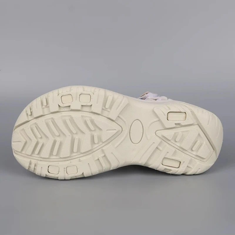 Women's Summer Sports Sandals Breathable Open-Toe Beach Walking Shoes Lightweight Comfortable Flat Sandals for Outdoor Travel - Sun Studio
