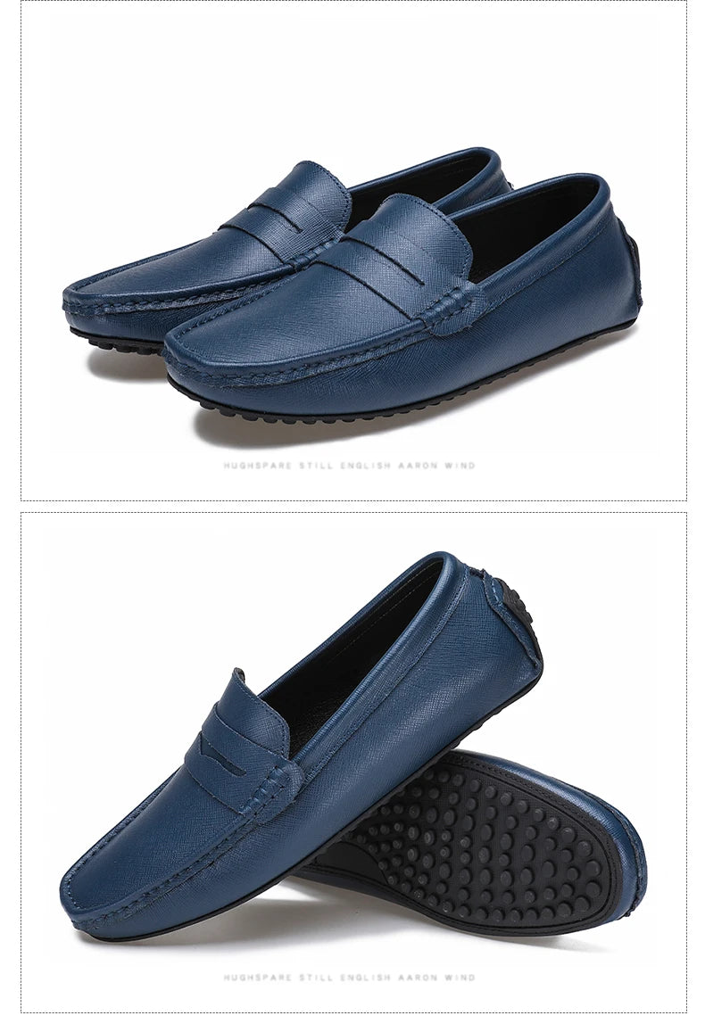 DEKABR Loafers Shoes Men Fashion Shoes New Spring Comfy Men's Flats Moccasins Classic Original Leather Men Casual Shoes - Sun Studio