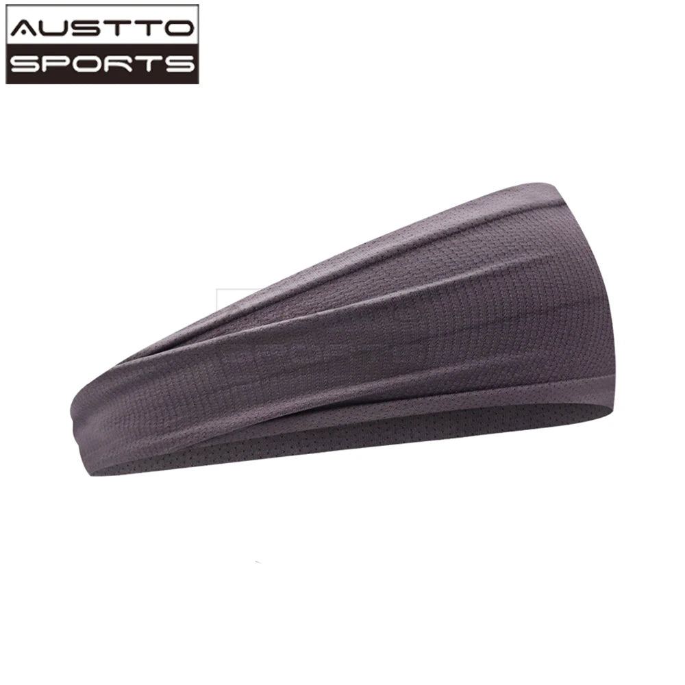 Austto Sports Athletic Headbands Cooling Sweatband for Men Women Running Cycling Hiking Yoga Fitness - Sun Studio