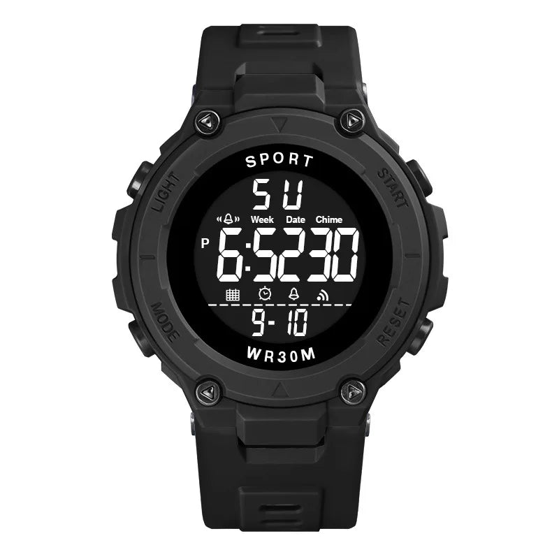 Men's Sports Watches Luxury Digital Watch Stopwatch Luminous Date Week Multifunction Fitness Electronic Wristwatch Reloj Hombre