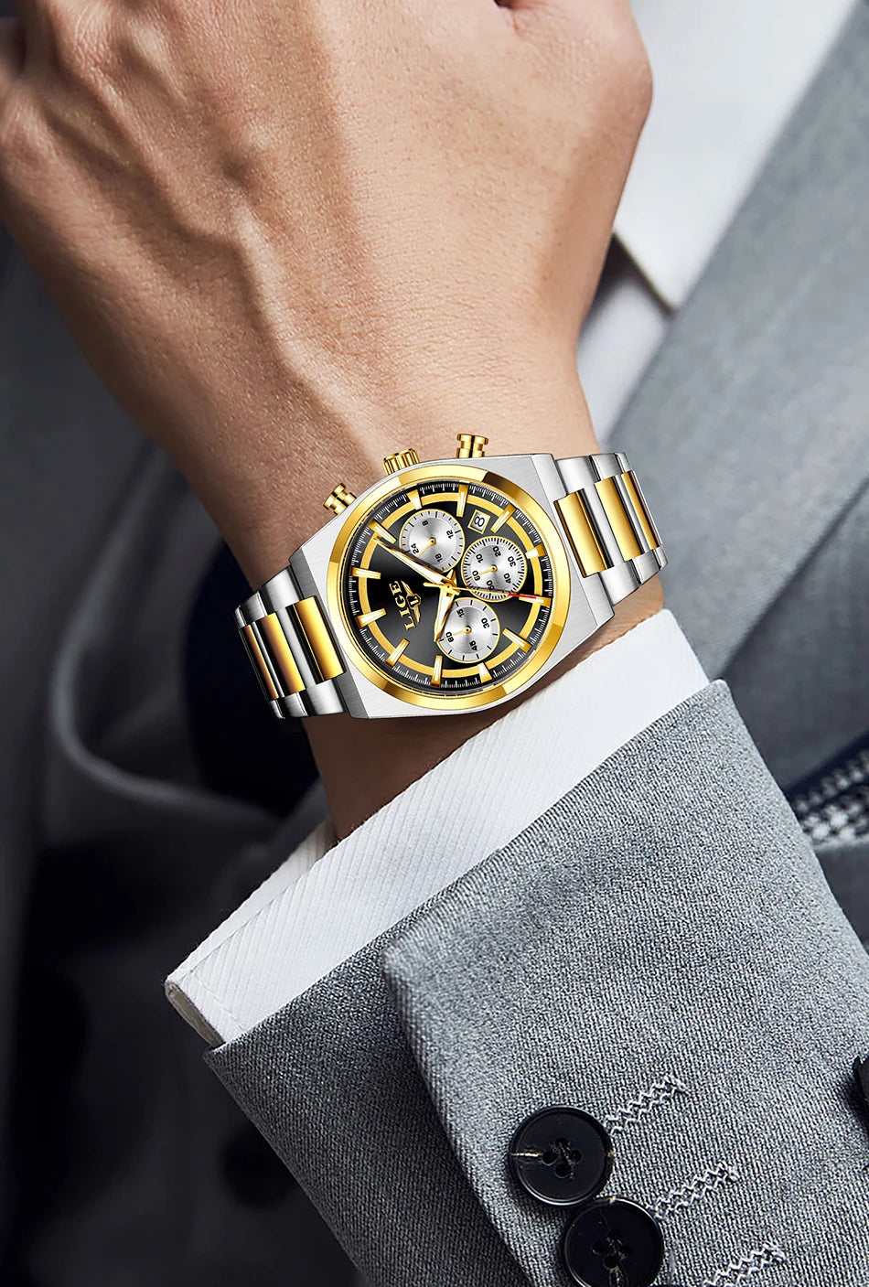 LIGE Top Luxury Man Quartz Watch Waterproof Luminous Date Chronograph Watches For Men Stainless Steel Fashion Men's Watch Reloj - Sun Studio