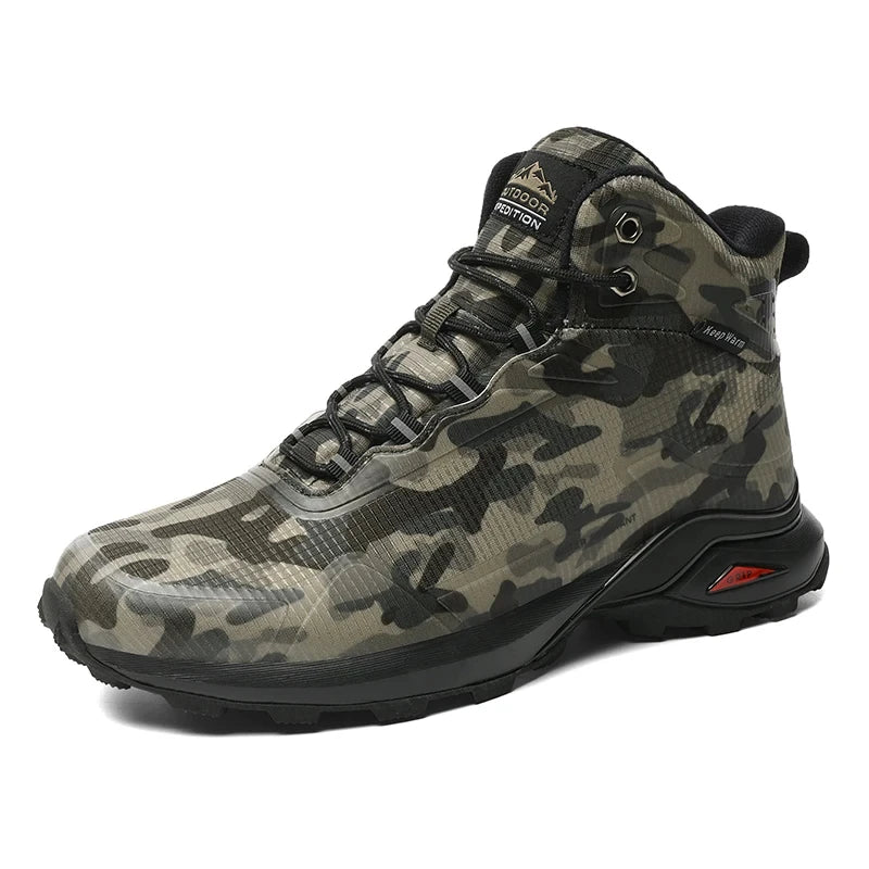 Men Winter Boots Snow Hiking Sneakers Water Resistant Mid Ankle Work Casual Hiker Trekking Outdoor Anti Slip Waterproof Shoes - Sun Studio