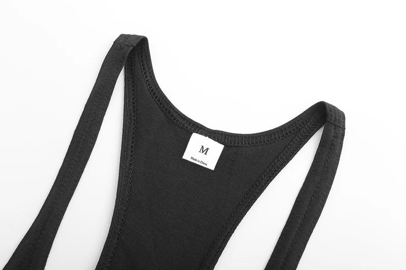 Gym Fitness Bodybuilding Suspenders T-Shirt Mens Fashion Print Sport Sleeveless Vests Summer Cotton Breathable Y-back Tank Tops - Sun Studio