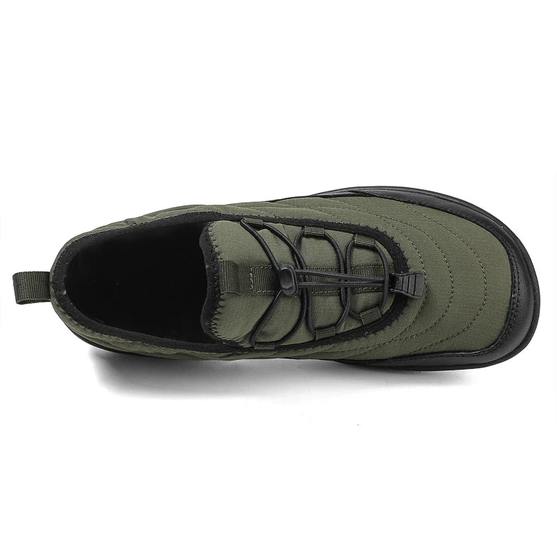 New Winter Warm Snow Barefoot Casual Shoes Waterproof Non-Slip Women Men Hiking Shoes Outdoor Warm Fur Work Ankle Shoes Big Size