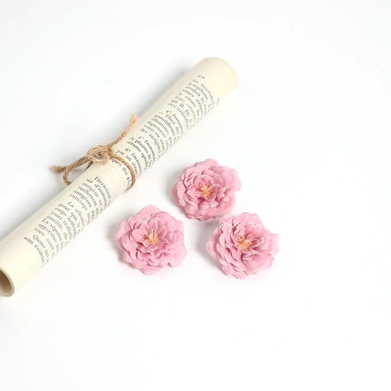 10/20Pcs Artificial Flowers Mini Head Silk Fake Flowers For Home Decor Garden Party Wedding Decoration Craft Wreath Accessories - Sun Studio