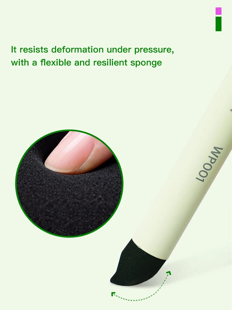 Cotton Blending Sponge Brush Pens Set 2Pcs Double-Headed Washable Sketch Wipe Reusable Art Blenders for Detail Shadow Highlight - Sun Studio