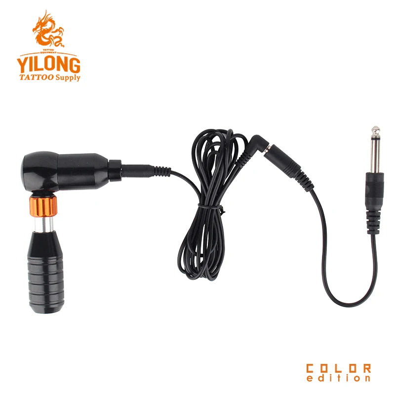 YILONG Professional L-shaped Tattoo Gun Adjustable Rotary Pen Motor Hybrid Tattoo Machine With RCA Tattoo Tools - Sun Studio
