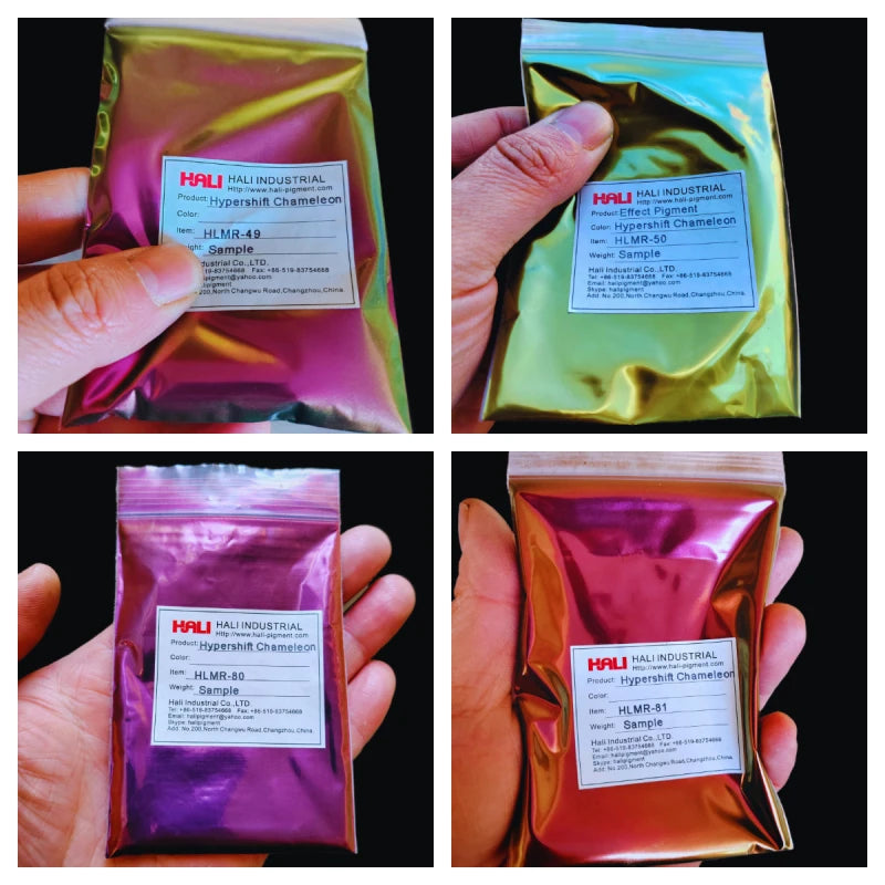 1G/Jar Super Chameleon Automotive Paint Pigment Powder Hypershift Chameleon Pigment Colorshift Blue/Red/Purple Item:HLMR-46 - Sun Studio