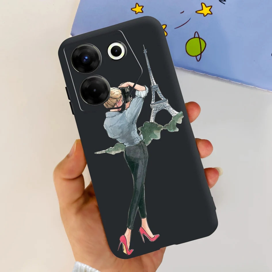 For Tecno Camon 20 Pro 5G Case 2023 Cute Love Heart Football Slim Cover Soft Silicone Funda For Tecno Camon20 Pro 5G CK8n Bumper - Sun Studio