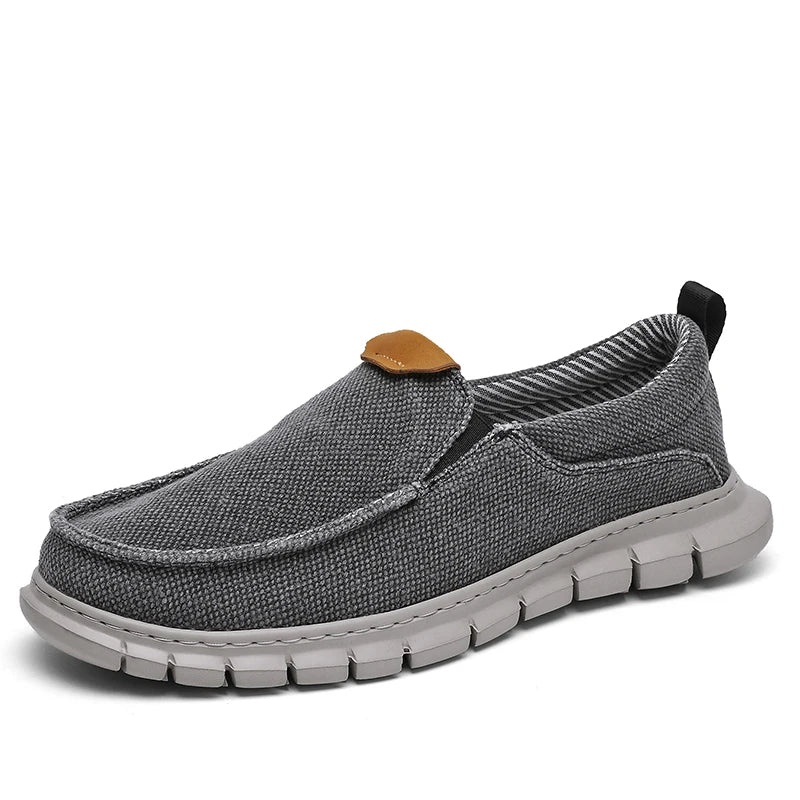 New Men Canvas Shoes Fashion Men's Casual Shoes Light Non-slip Loafer Washed Denim Flat shoes Outdoor Sneakers Vulcanized Shoes - Sun Studio