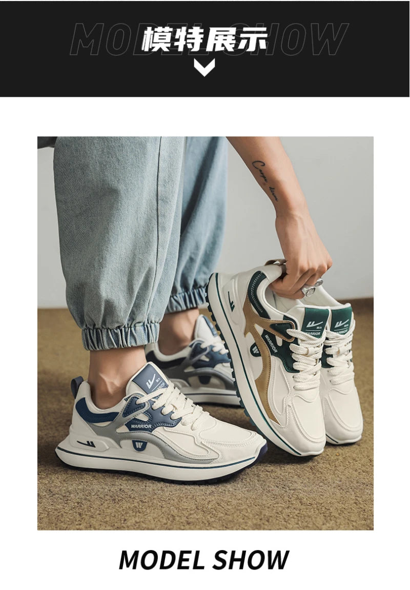 Comfortable And Breathable Sports Shoes For Men's New Spring And Autumn Style Ins Trendy Leisure Hong Kong Style Running Travel - Sun Studio