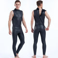 Men's Cr Leather Wetsuit, Sleeveless Pants, Light Leather, Warm Swimsuit, Snorkeling Suit, 2mm - Sun Studio