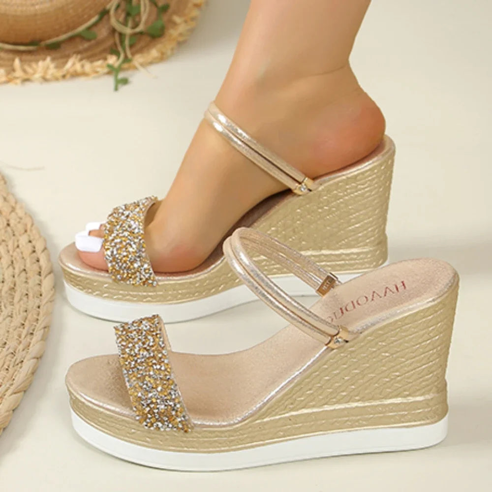 Summer Shoes for Women Wedges Sandals Women High Heels Sandals Slides Women Designers Shoes Platform Sandals Outdoor Slippers - Sun Studio