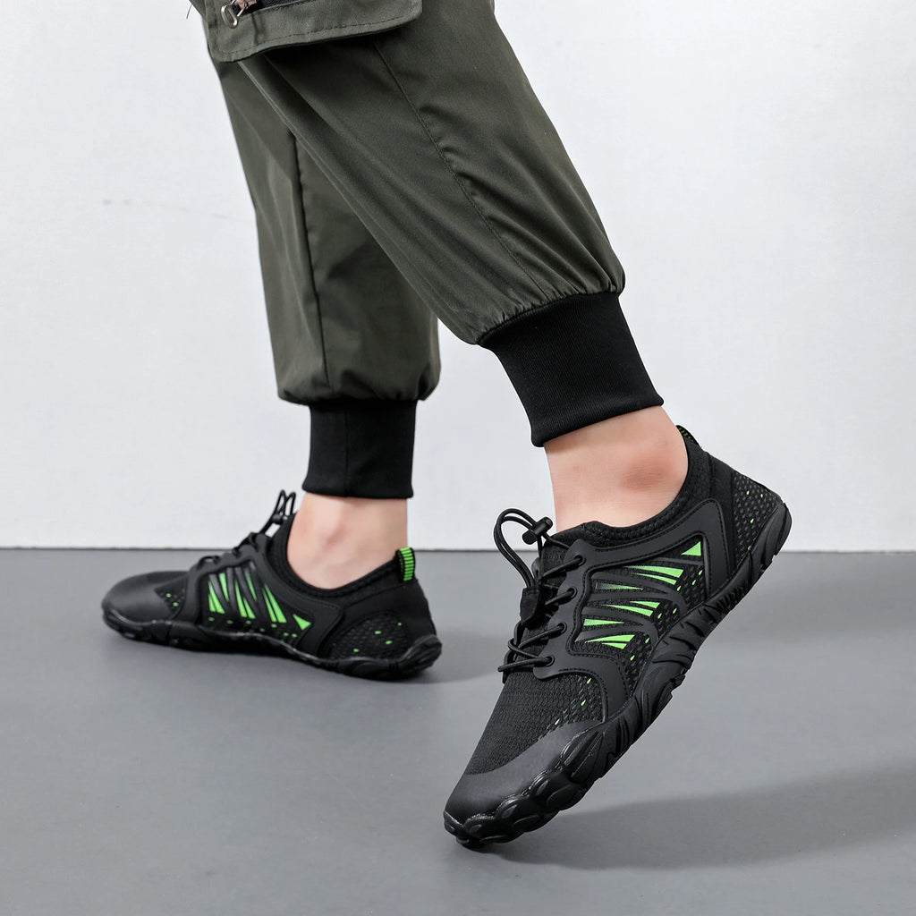 Wide Barefoot Shoes for Womens Mens Outdoor Running Zero Drop Casual Sneaker Minimalist Shoes - Sun Studio