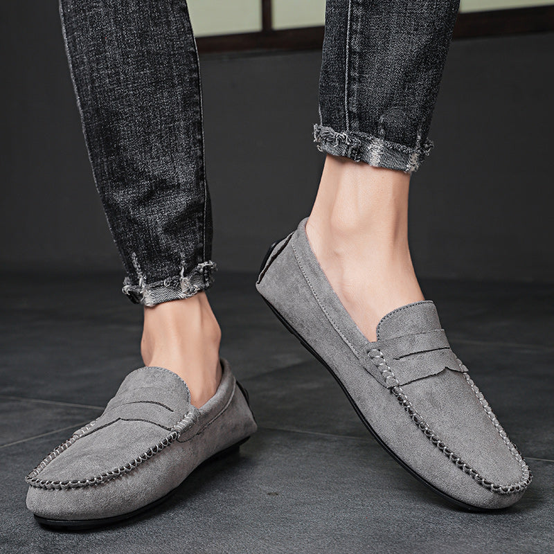 Trend Suede Men Casual Shoes Breathable Comfort Slip-on Mens Driving Shoes Fashion Men Lazy Shoes Luxury Brand Loafers Moccasins