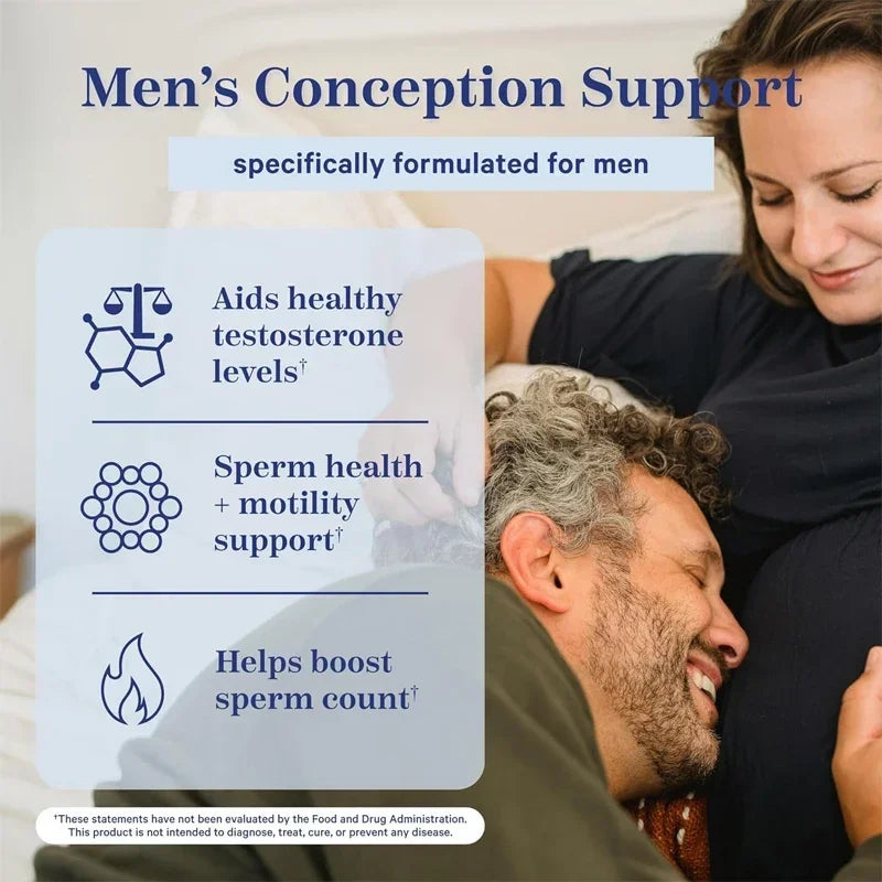 Male Fertility Supplements | Count & Motility Support | Fertility Support Includes L-Carnitine, Zinc & Folic Acid - Sun Studio