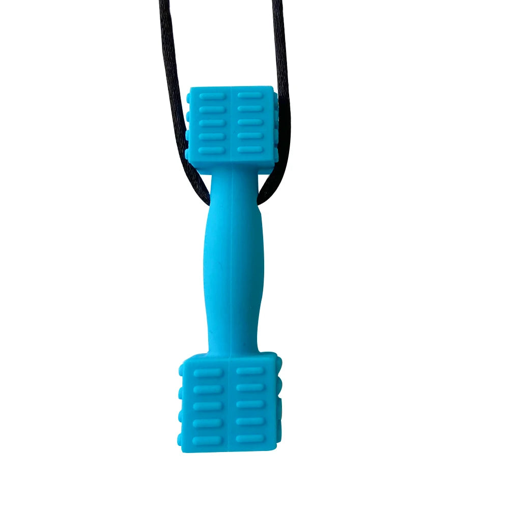 1pcs Silicone Teether Kids Chew Necklace Sensory Chewy Pendant Oral Motor Toys Therapy Tools for Autism ADHD chidren's goods - Sun Studio