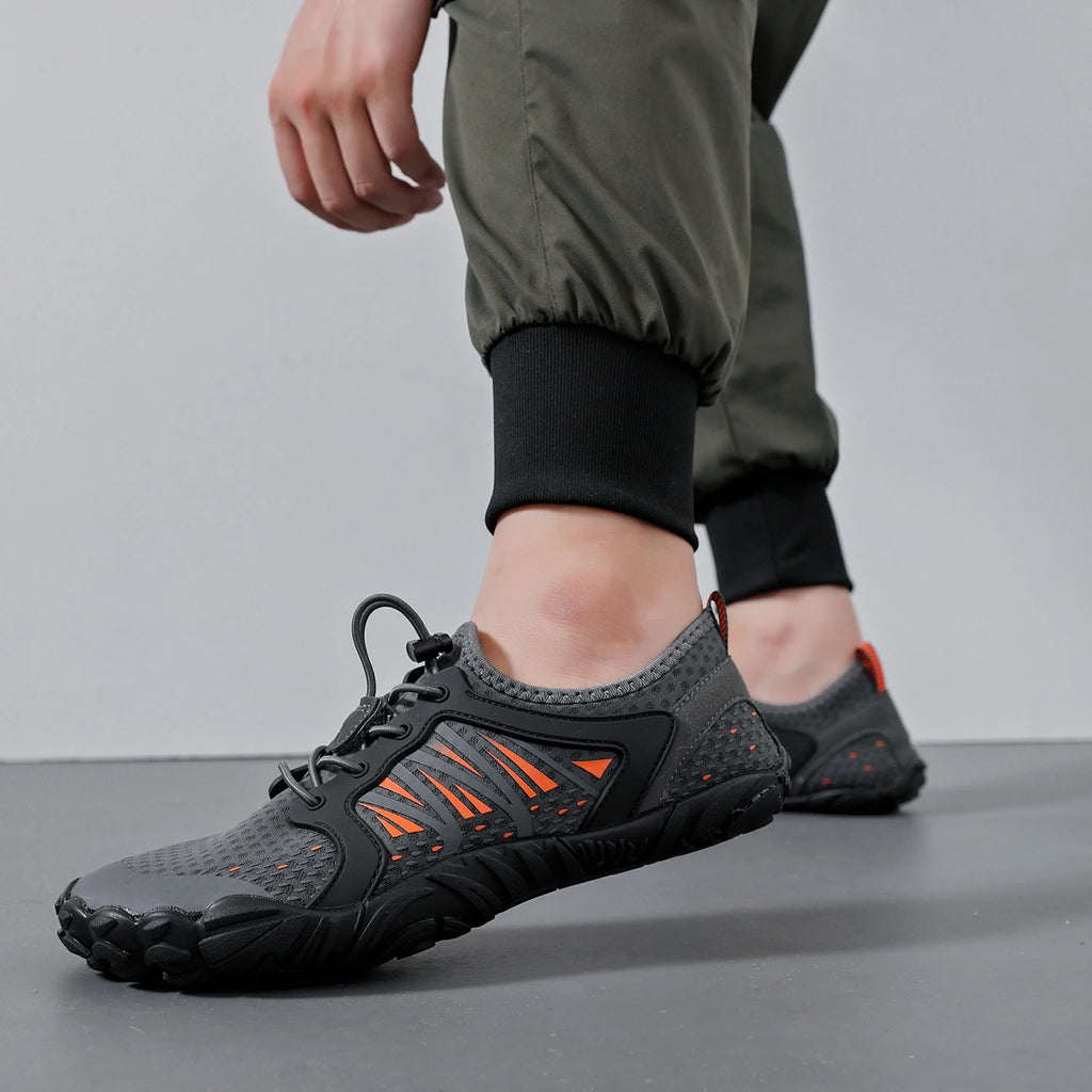 Wide Barefoot Shoes for Womens Mens Outdoor Running Zero Drop Casual Sneaker Minimalist Shoes - Sun Studio