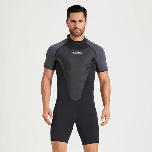 3MM Neoprene Wetsuit Short Sleeve Surfing  Men Keep Warm Swimsuit Scuba Free Diving Suit Snorkeling Suits Women Swimwear - Sun Studio