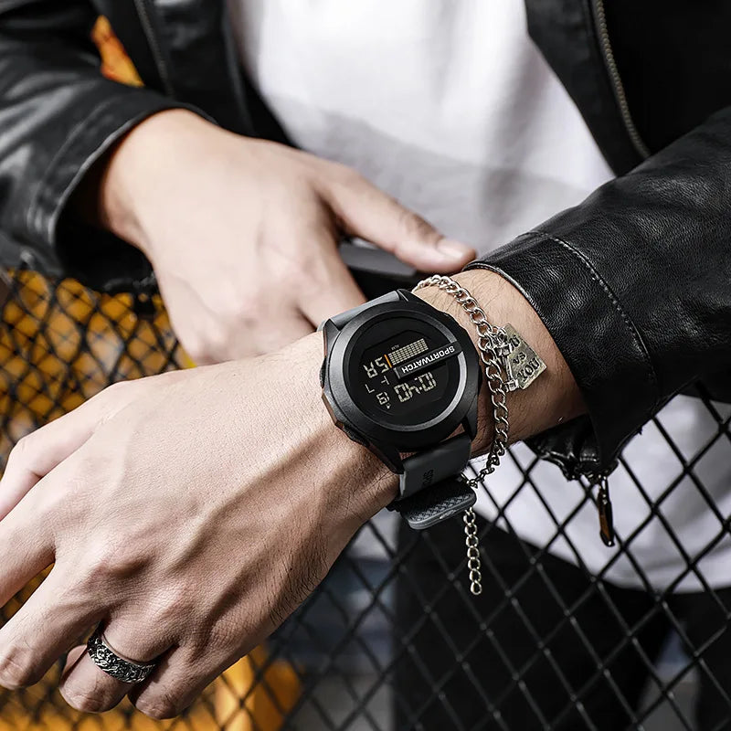 Men's Sports Watches Luxury Digital Watch Stopwatch Luminous Date Week Multifunction Fitness Electronic Wristwatch Reloj Hombre - Sun Studio