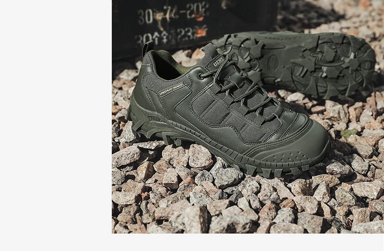 New Men Tactical Boot Desert Waterproof Hunting Work Army Boot Male Safety Ankle Lace Up Military Climbing Hiking Shoe Anti-Slip - Sun Studio