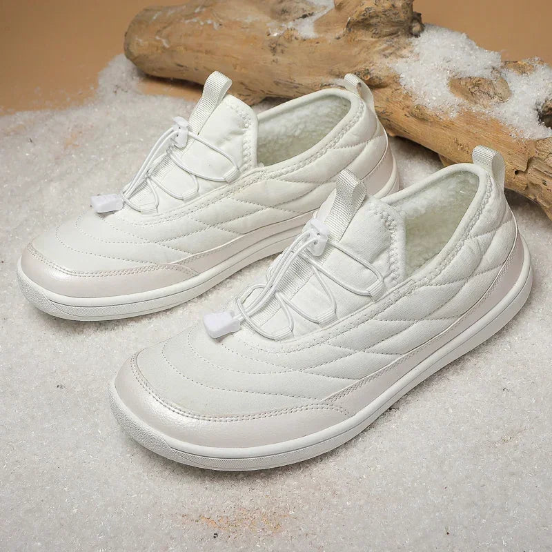 New Winter Warm Snow Barefoot Casual Shoes Waterproof Non-Slip Women Men Hiking Shoes Outdoor Warm Fur Work Ankle Shoes Big Size