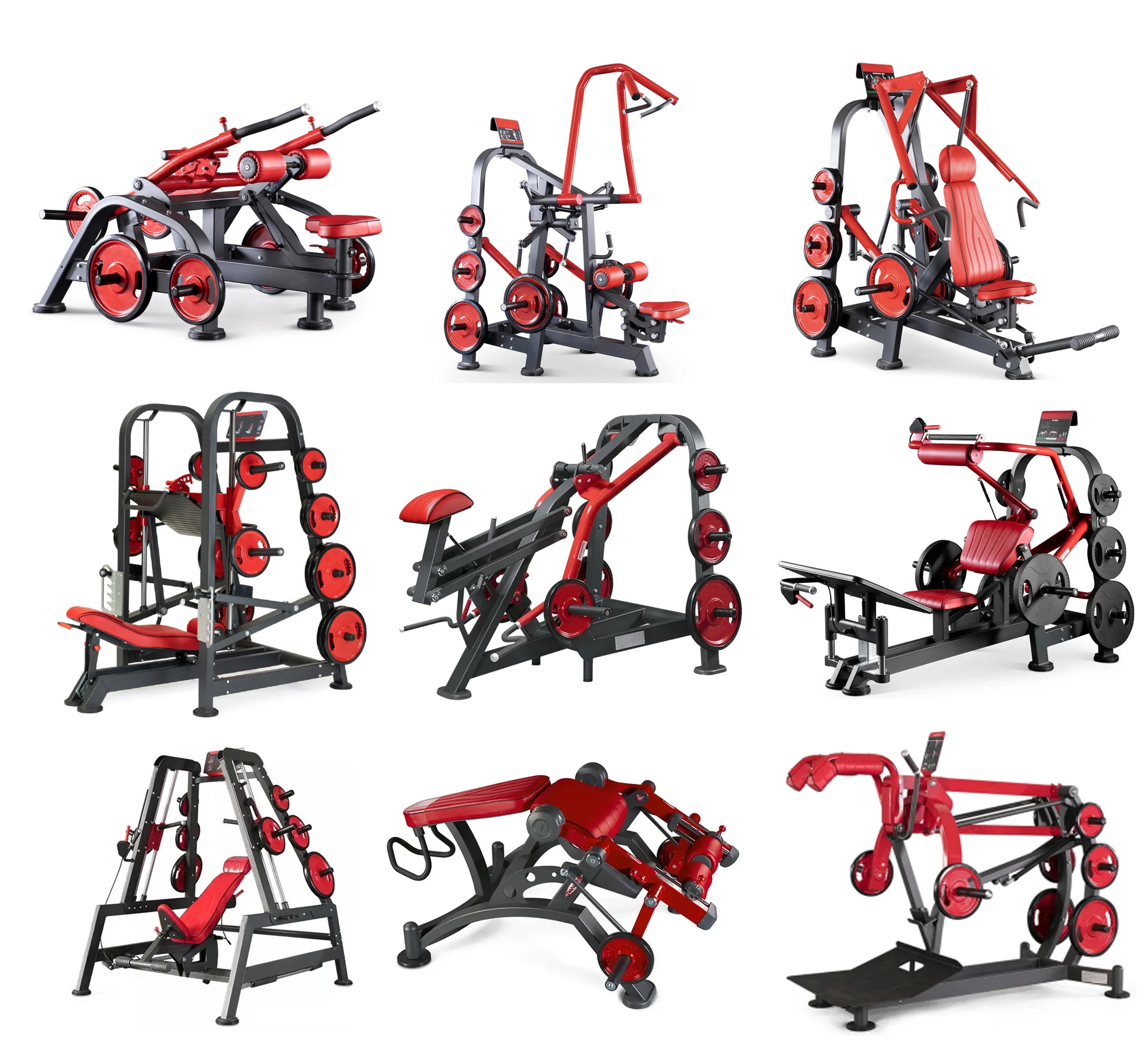 Gym strength equipment Chest pushing and high back training  and lying posture device commercial multi-functional leg flexion - Sun Studio